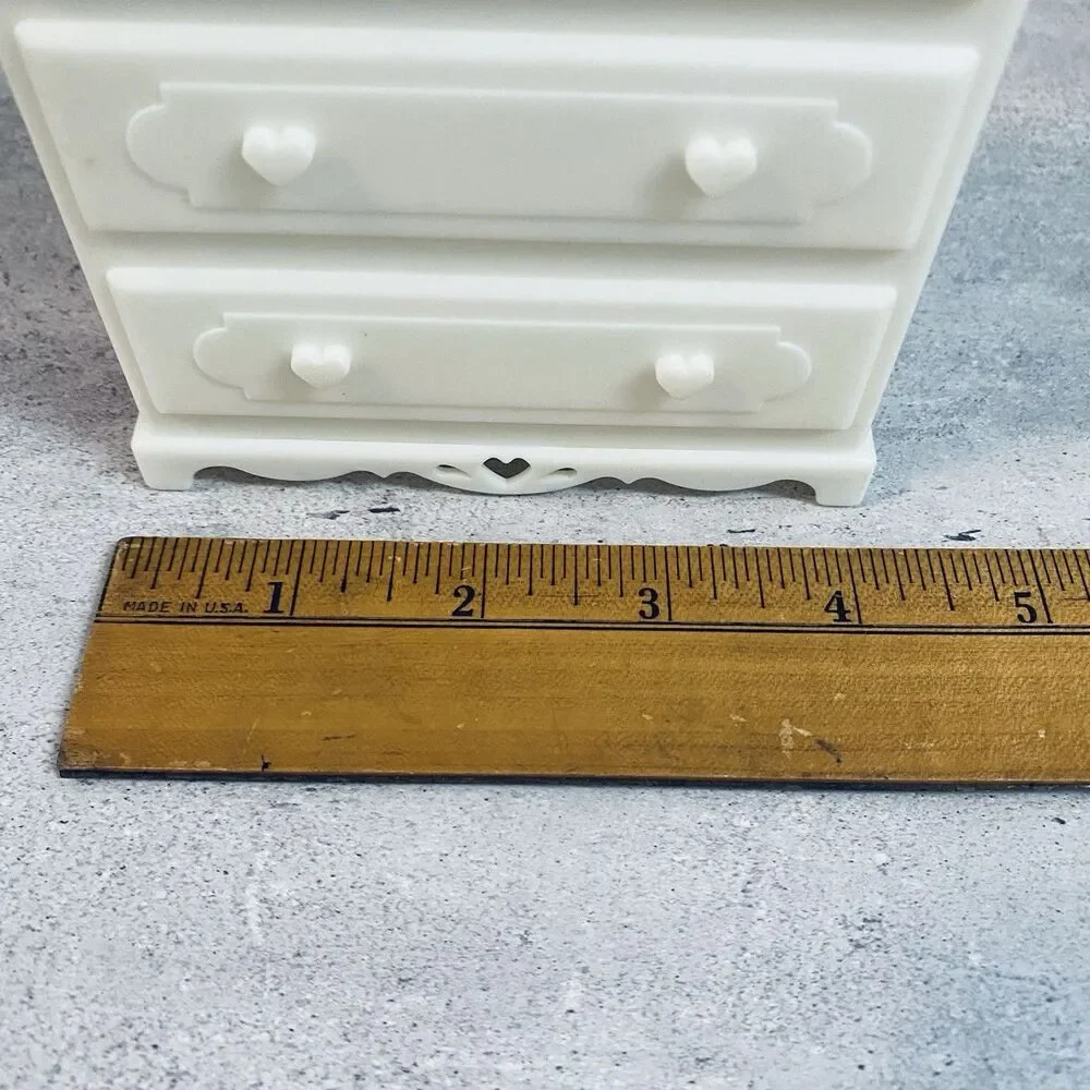 Vintage White And pink Barbie Kelly Doll Dresser